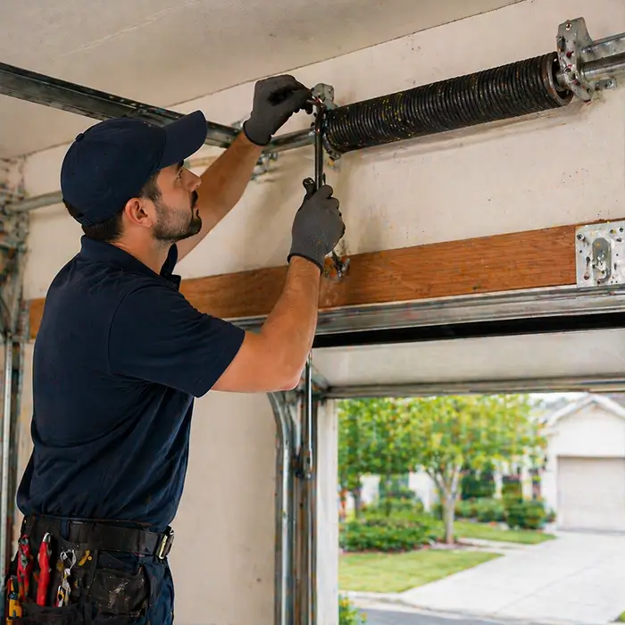 Garage door spring repair