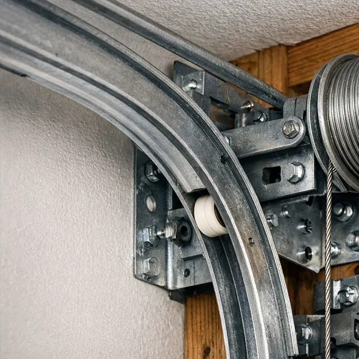 Garage door track alignment service