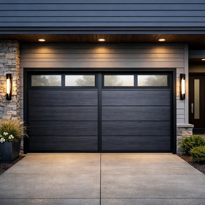 Broken garage door panel repair