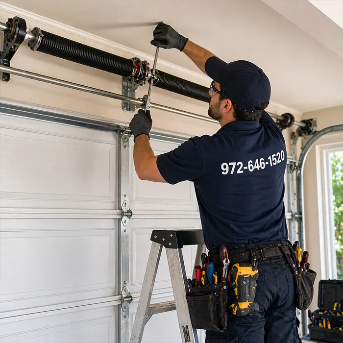 Broken Garage DoorSpring Replacement